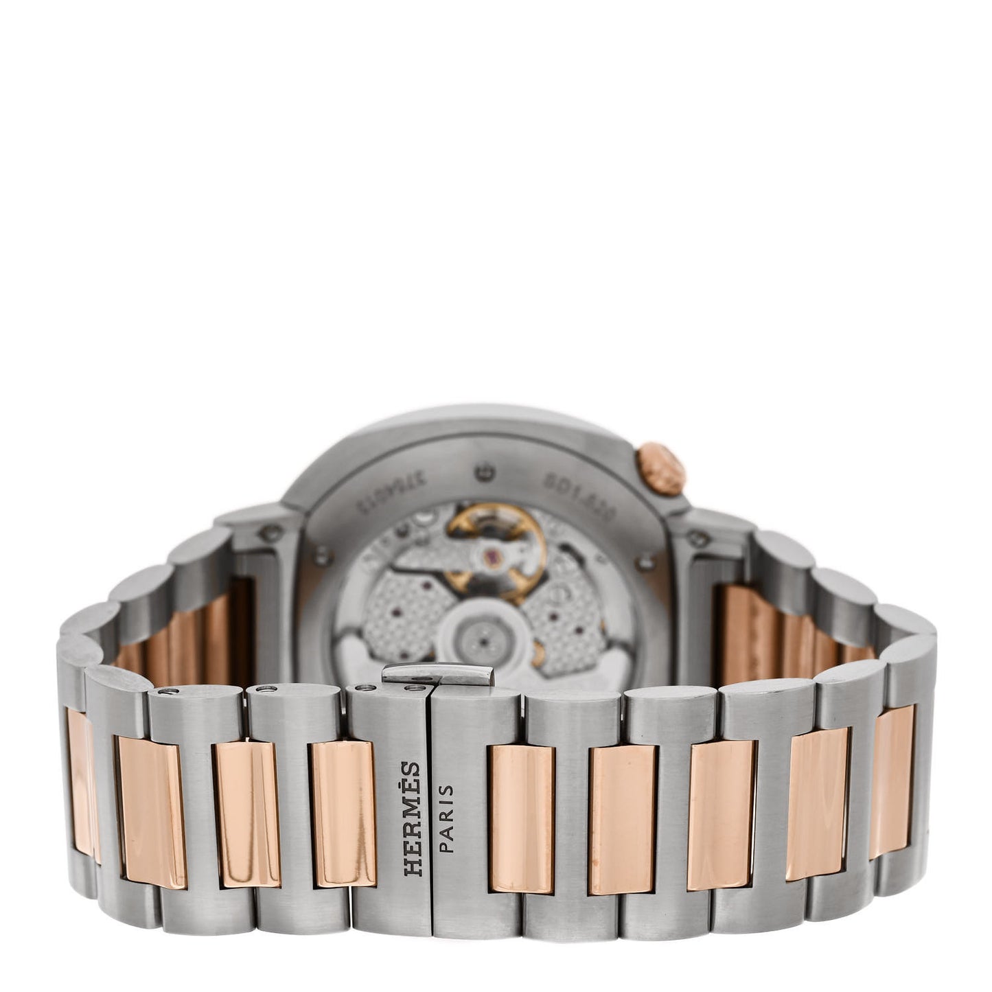 Stainless Steel 18K Rose Gold 36mm Cut Automatic Watch
