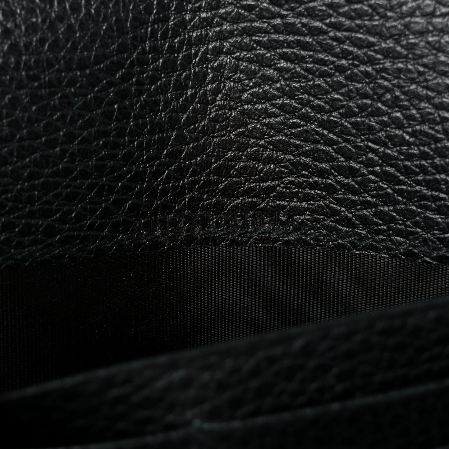 Calfskin Mini Dionysus Chain Wallet Black