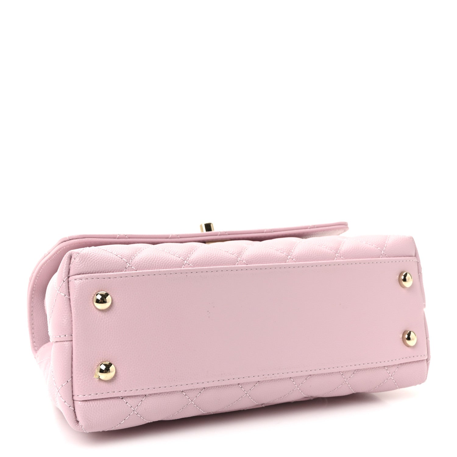 Chanel Caviar Quilted Mini Coco Handle Flap Light Pink 4 of 11