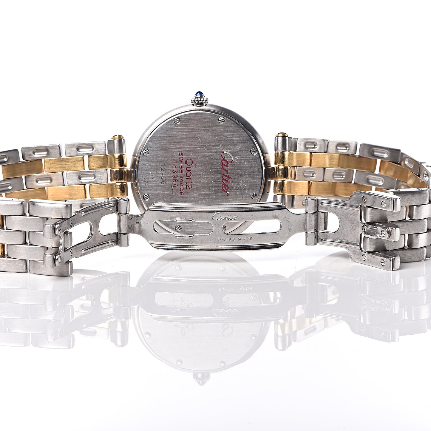 Stainless Steel 18K Yellow Gold 29mm Panthere Vendome Quartz Watch