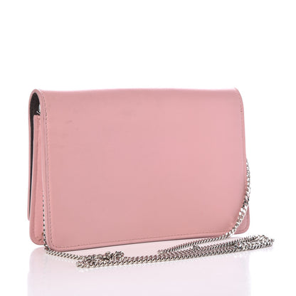 Fendi Vitello Century Hypnoteyes Tube Wallet On Chain Bubblegum 3 of 11