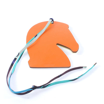 Hermes Samarcande Horse Ornament Bag Charm Jaune Orange 3 of 5