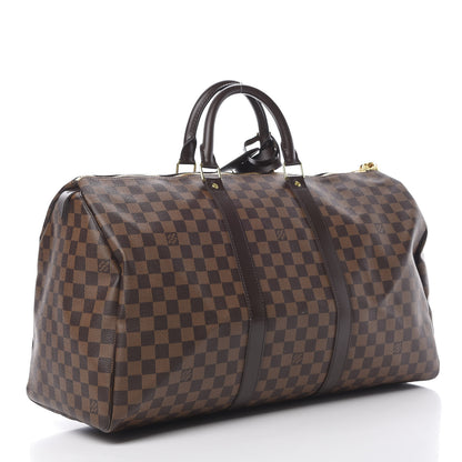 Louis Vuitton Damier Ebene Keepall 50 2 of 12