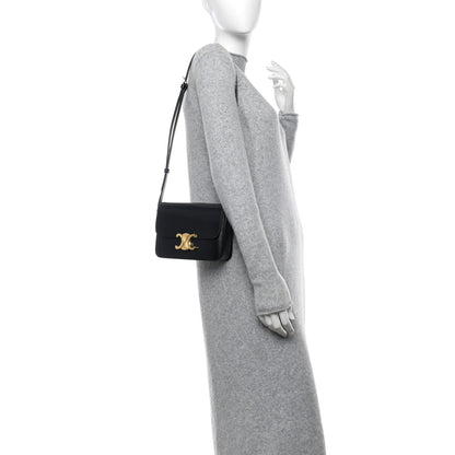 Celine Shiny Calfskin Teen Triomphe Black 2 of 11