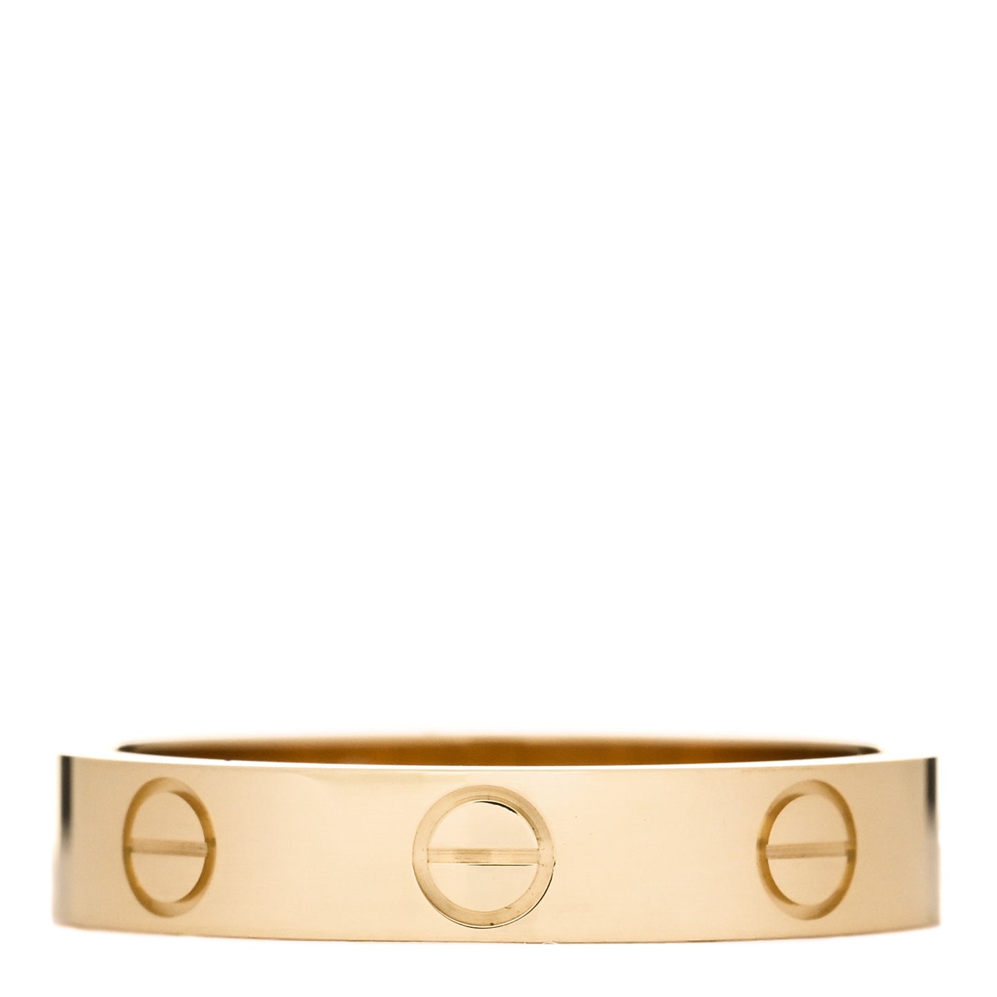 18K Yellow Gold 3.5mm LOVE Wedding Band Ring 52 6