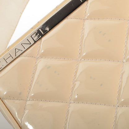 Chanel Patent Quilted Box Bag Beige 9 of 9