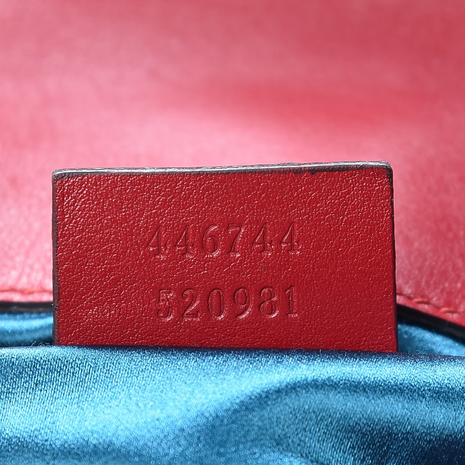 Gucci Velvet Matelasse Mini GG Marmont Shoulder Bag Hibiscus Red 7 of 10