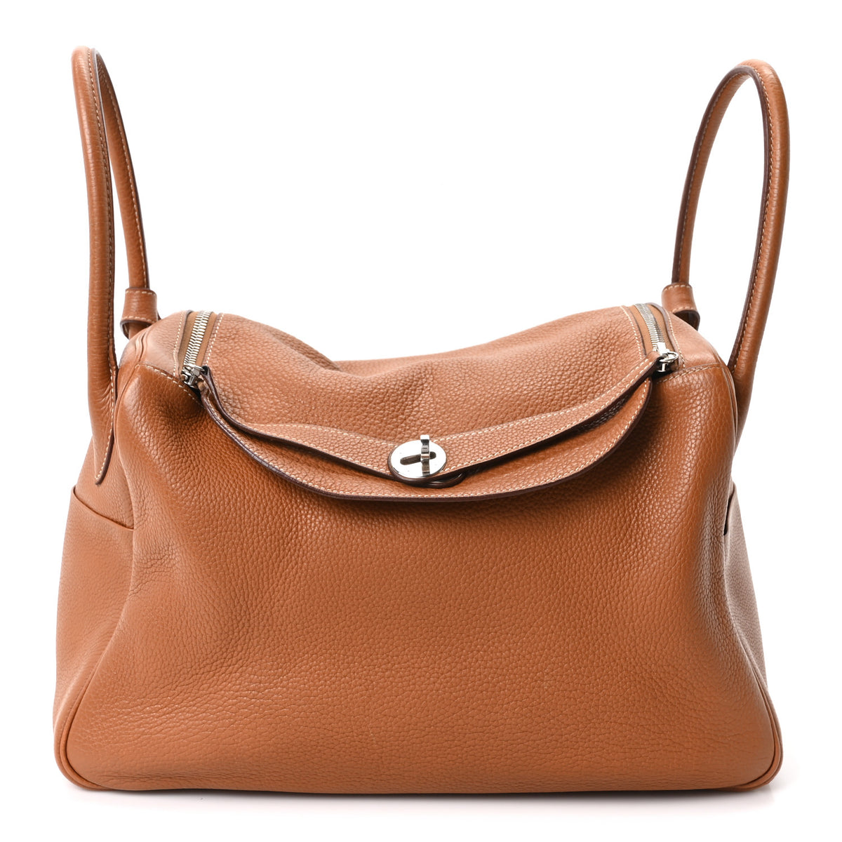 Hermes Taurillon Clemence Lindy 34 Gold 1 of 10