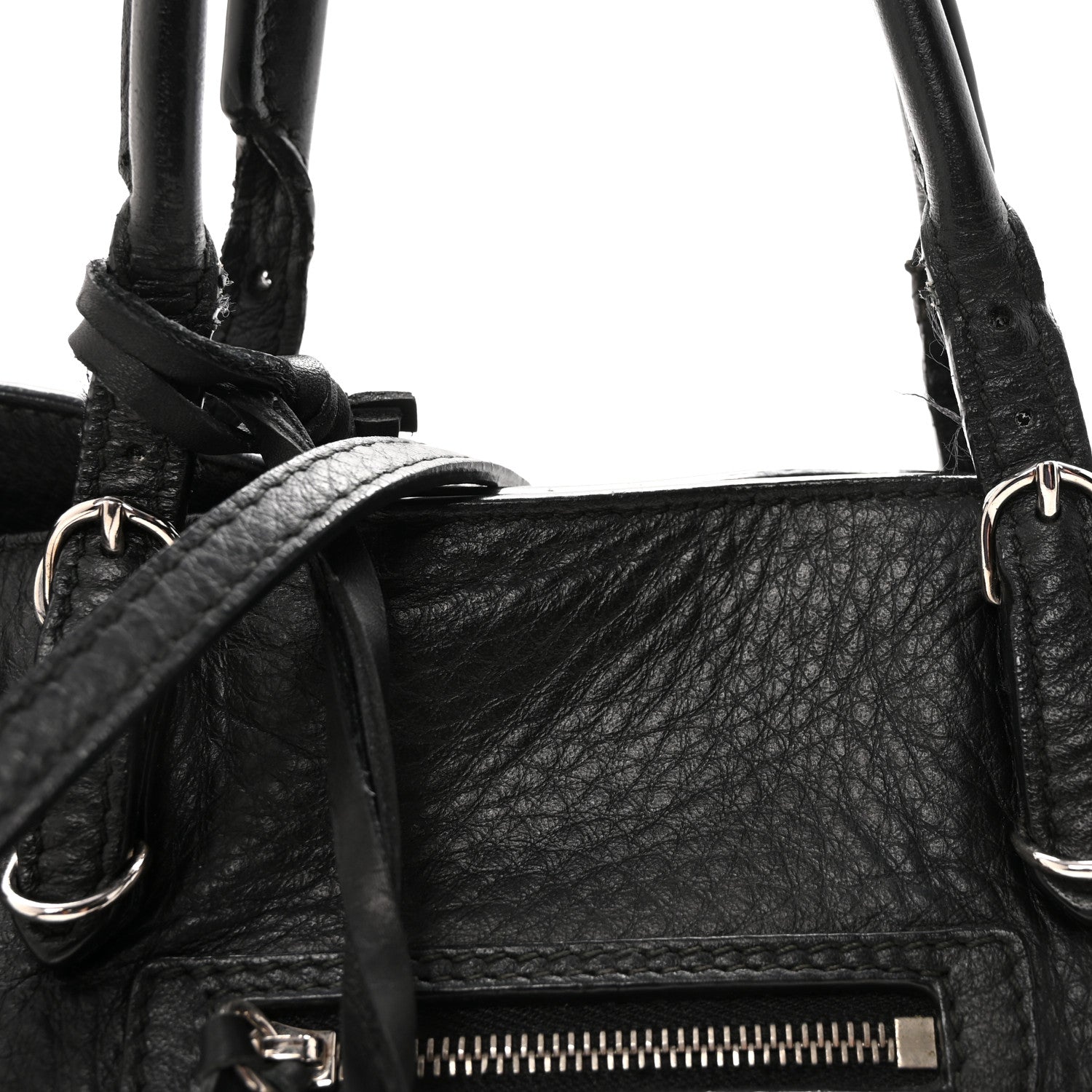 Balenciaga Veau Papier A6 Zip Around Tote Black 8 of 11