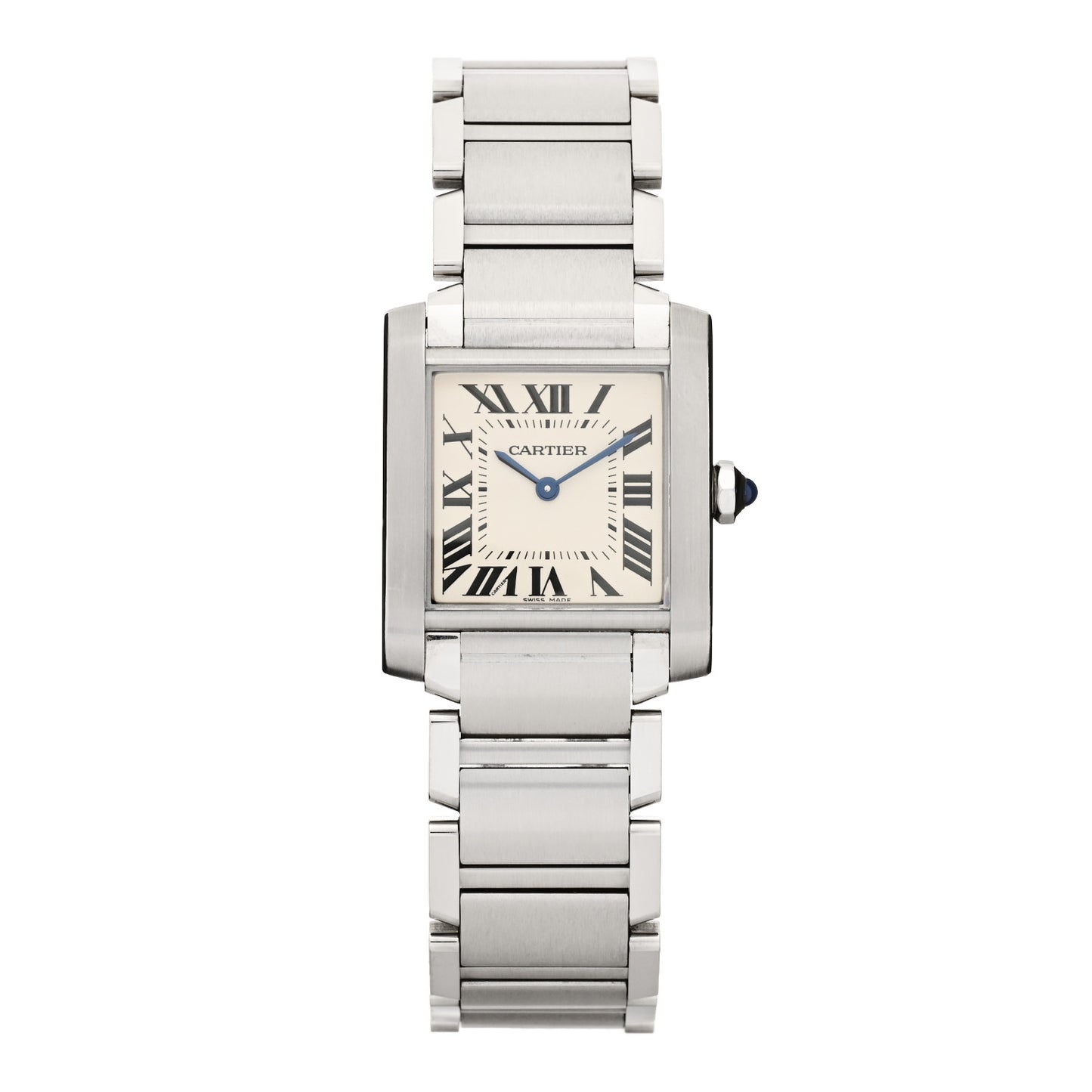 Stainless Steel 20mm Tank Francaise Quartz Watch