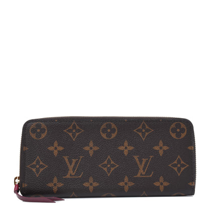 Louis Vuitton Monogram Clemence Wallet Fuchsia 1 of 4