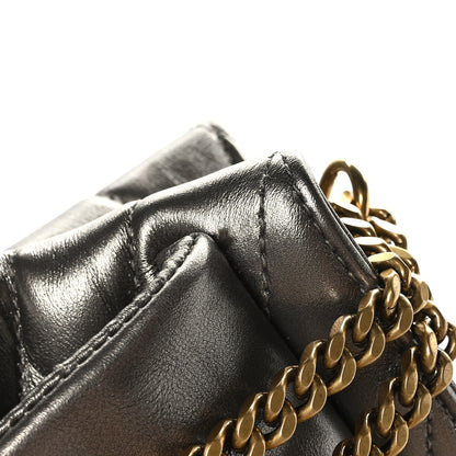 Saint Laurent Metallic Calfskin Y Quilted Monogram Small Loulou Chain Satchel Brown Metallic 11 of 11