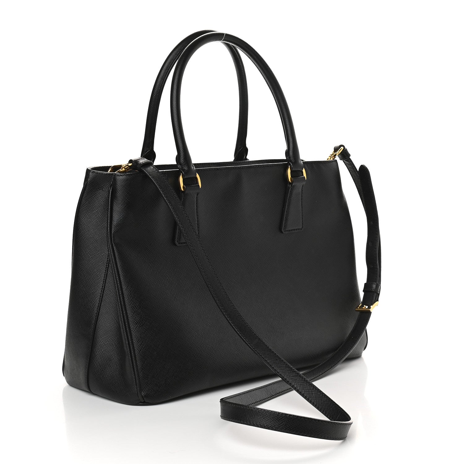 Prada Saffiano Lux Medium Tote Black 3 of 10