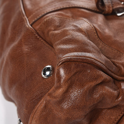 Prada Washed Buffalo Leather Frame Bag Cocoa 11 of 14