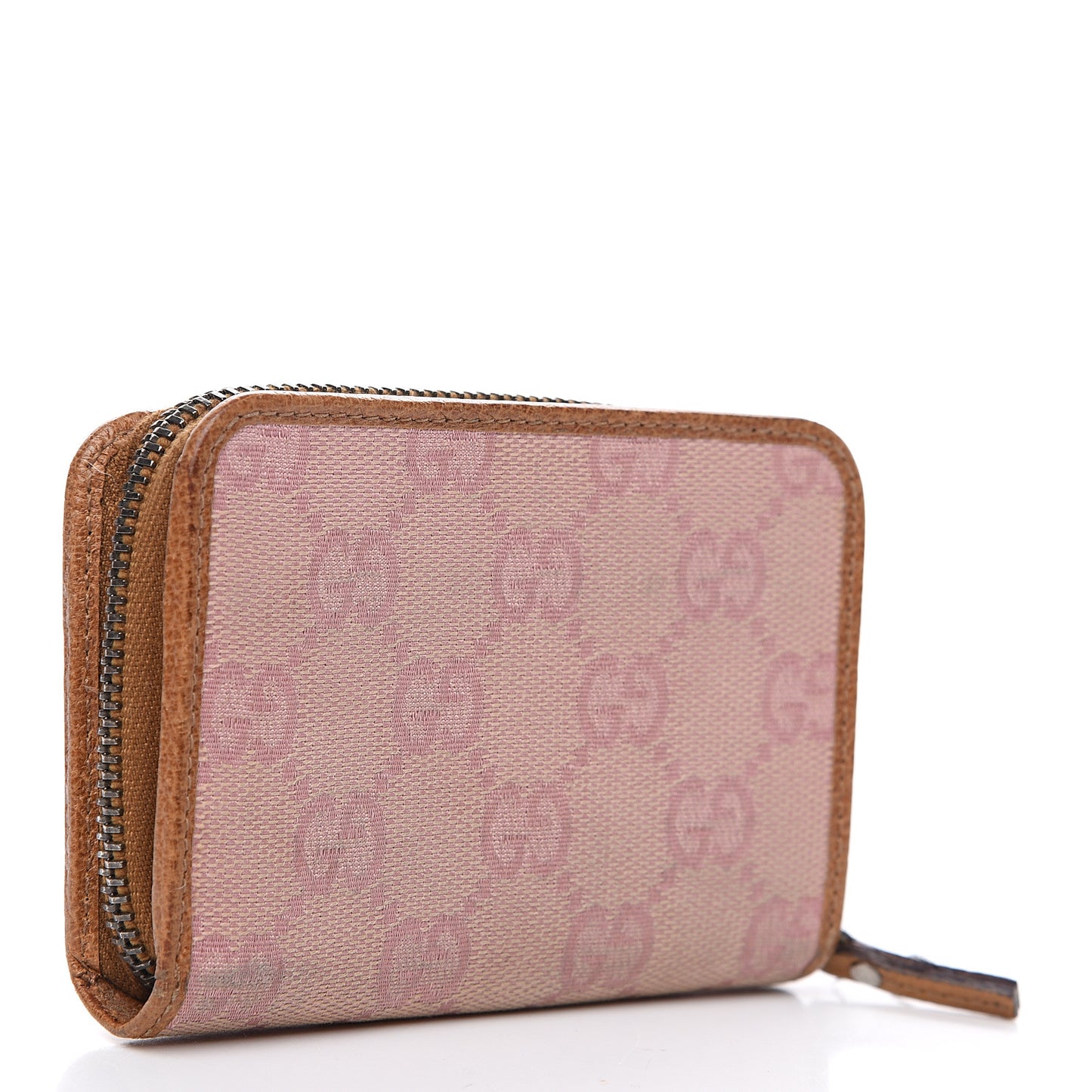 Monogram Zip Wallet Pink