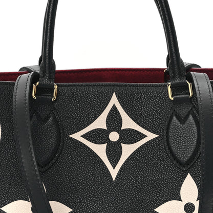 Louis Vuitton Empreinte Monogram Giant Onthego GM Black Beige 7 of 9