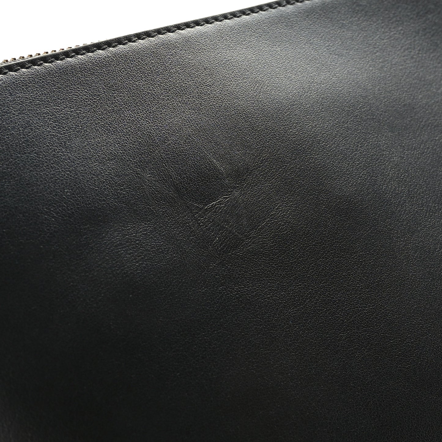 Calfskin La Medusa Large Pouch Black