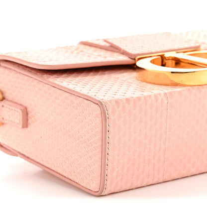Christian Dior Snakeskin 30 Montaigne Box Bag Rose Clair 9 of 13