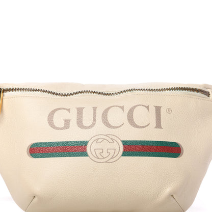 Gucci Grained Calfskin Logo Belt Bag White 10 of 10