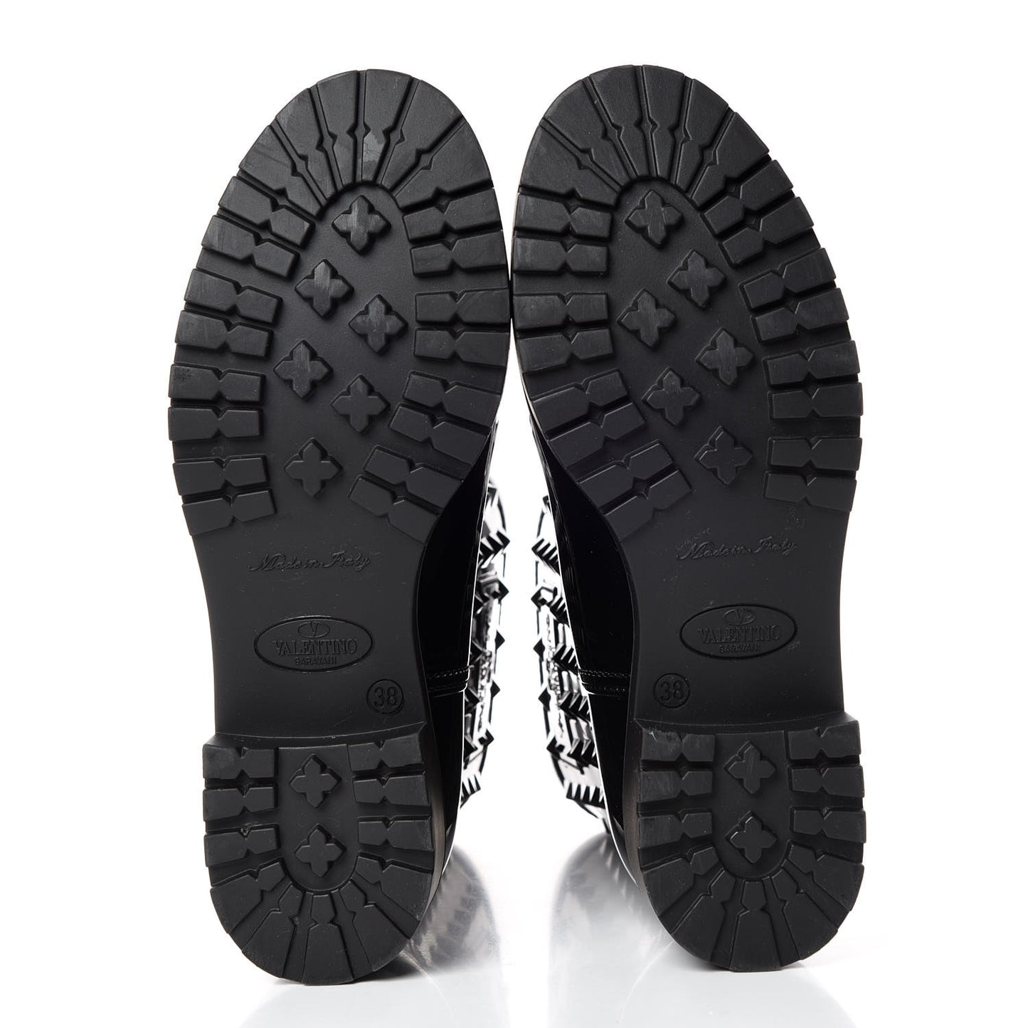 Rubber Rockstud Short Rainboots 38 Black