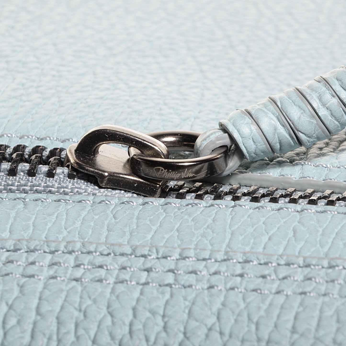 3.1 Leather Large Pashli Satchel Light Blue