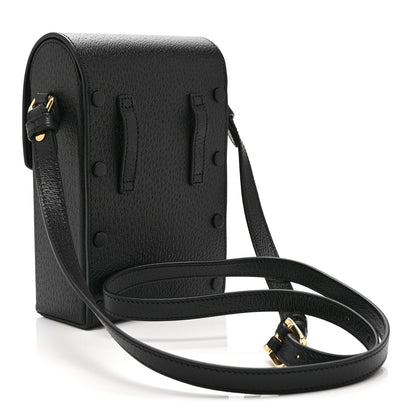 Gucci Dollar Calfskin Vertical Horsebit 1955 Crossbody Bag Black 3 of 10