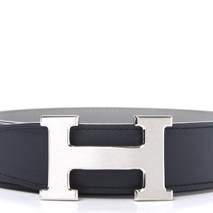 Hermes Swift Togo 32mm H Belt 80 Black Gris Perle 3 of 7
