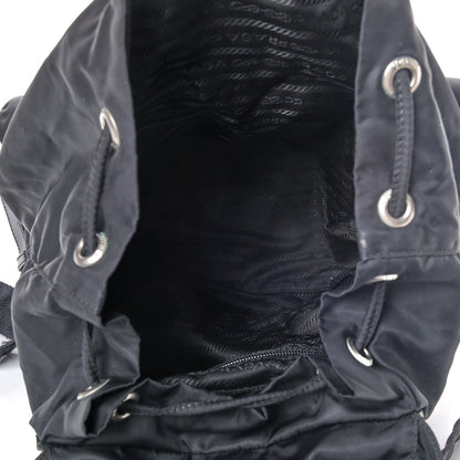 Prada Nylon Vela Medium Backpack Black 4 of 4