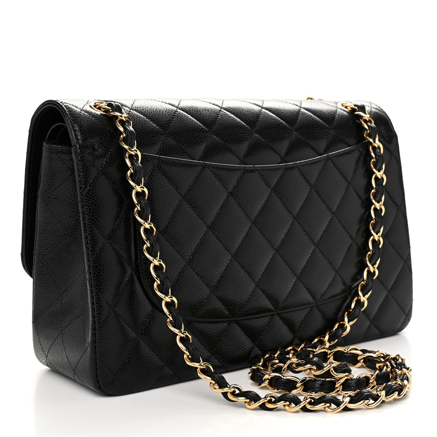 Chanel Caviar Quilted Jumbo Double Flap Black 3 of 11