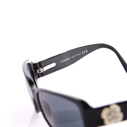 Chanel Camellia CC Sunglasses 5111 Black 6 of 7