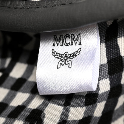 MCM Visetos Medium Liz Reversible Shopper Tote Phantom Grey 7 of 20