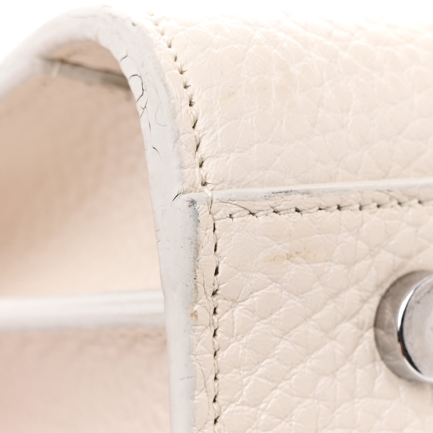 Saint Laurent Grained Calfskin Small Sac De Jour Dove White 12 of 15