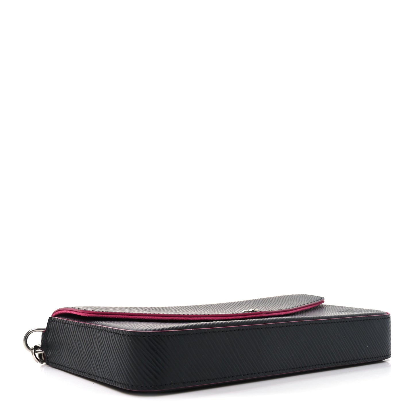 Epi Pochette Felicie Black Hot Pink