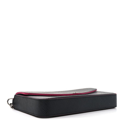 Louis Vuitton Epi Pochette Felicie Black Hot Pink 4 of 10