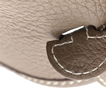 Hermes Taurillon Clemence Amazone Evelyne TPM Etoupe Bleu Indigo 7 of 10