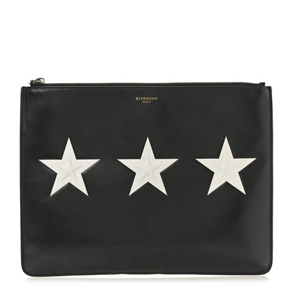 Givenchy Smooth Calfskin Large Star Pouch Black 1 of 9