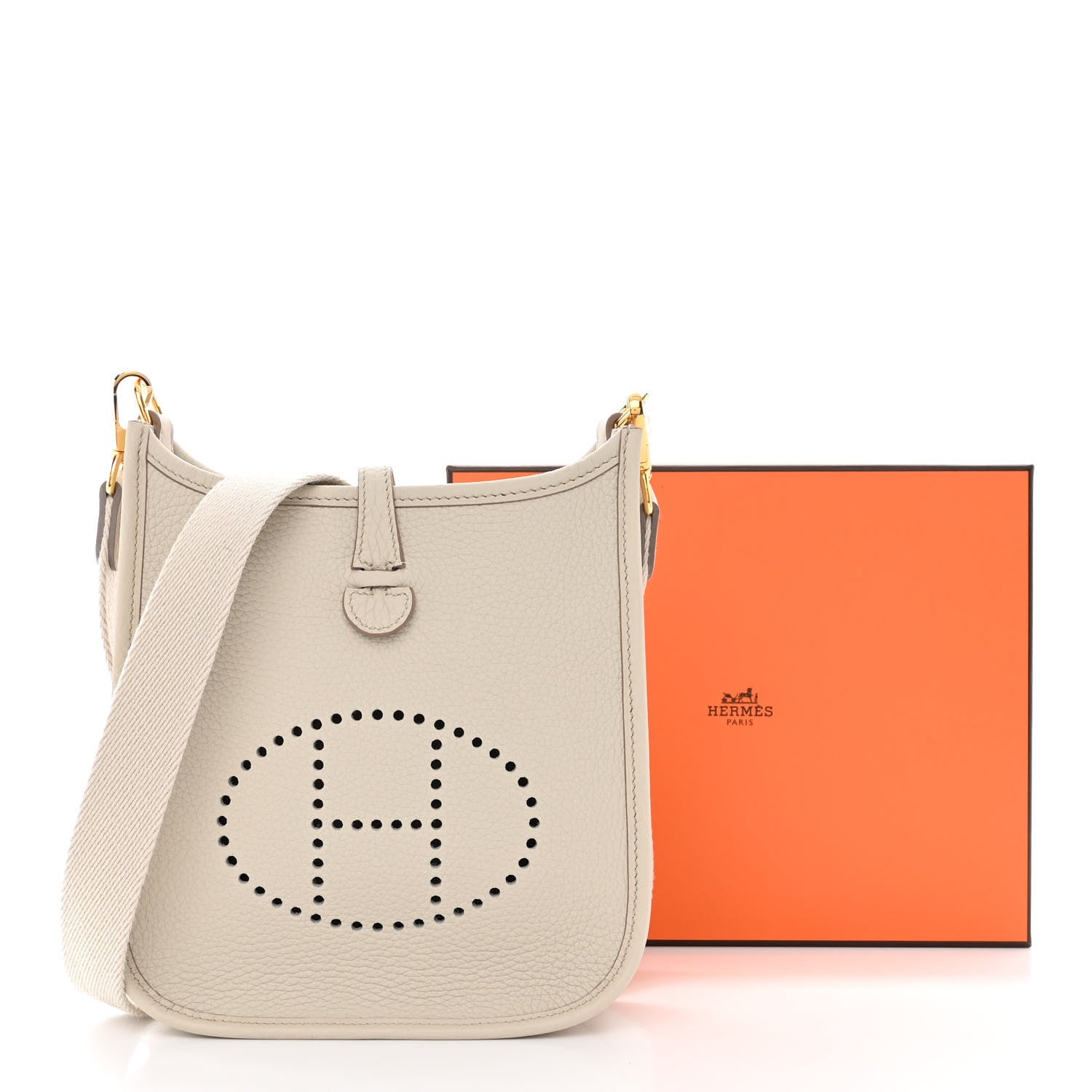 Hermes Taurillon Clemence Amazone Evelyne TPM Beton 11 of 11