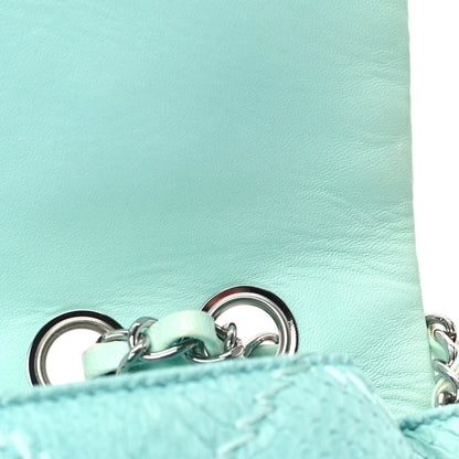 Chanel Snakeskin Ultimate Stitch Flap Light Blue 11 of 12