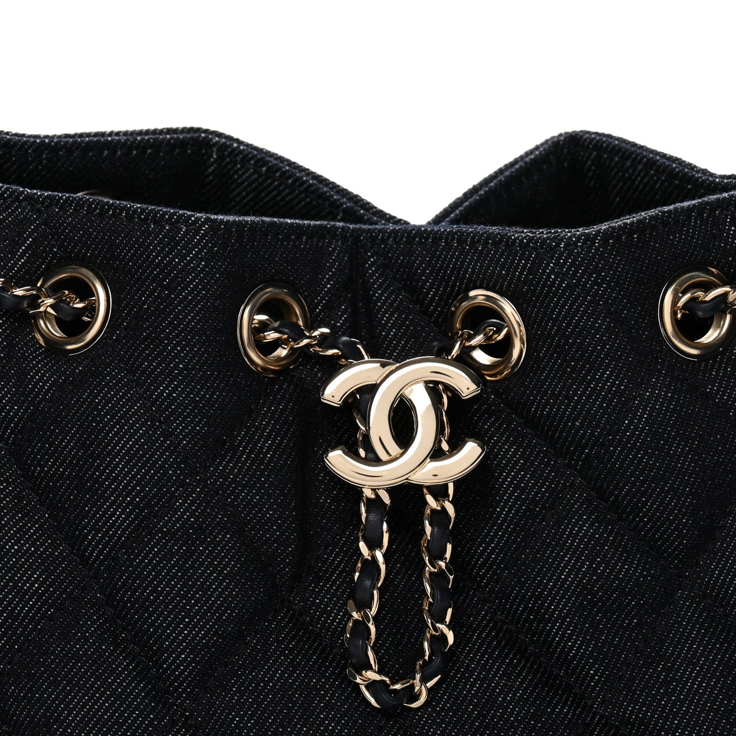 Chanel Denim Quilted Mini Chanel 25 Handbag Dark Blue 9 of 11