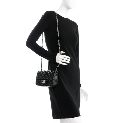 Chanel Lambskin Quilted Mini Square Flap Black 2 of 9