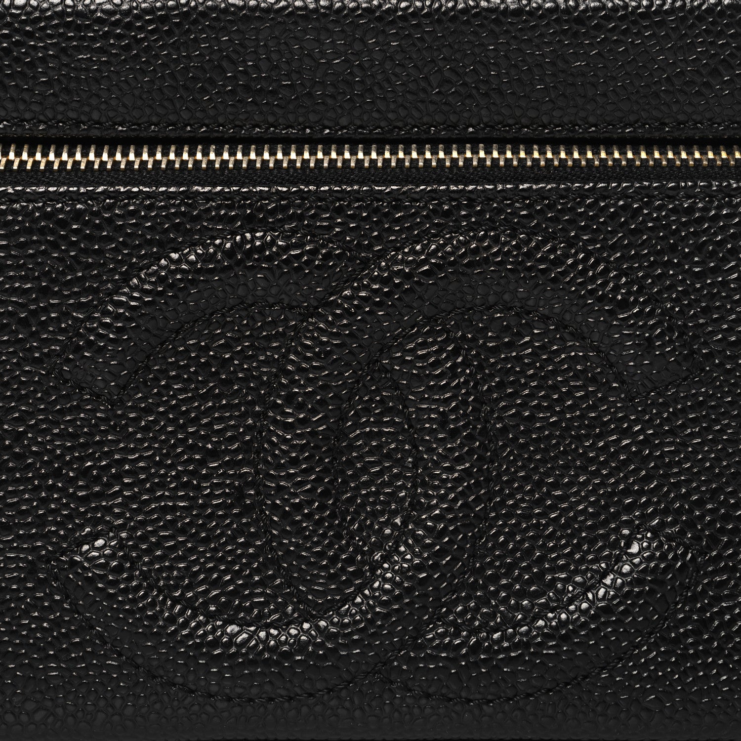 Chanel Caviar CC Vanity Cosmetic Case Black 8 of 10