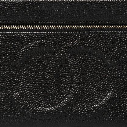 Chanel Caviar CC Vanity Cosmetic Case Black 8 of 10