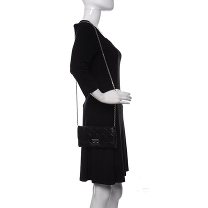 Christian Dior Lambskin Cannage Miss Dior Chain Wallet Black 2 of 12