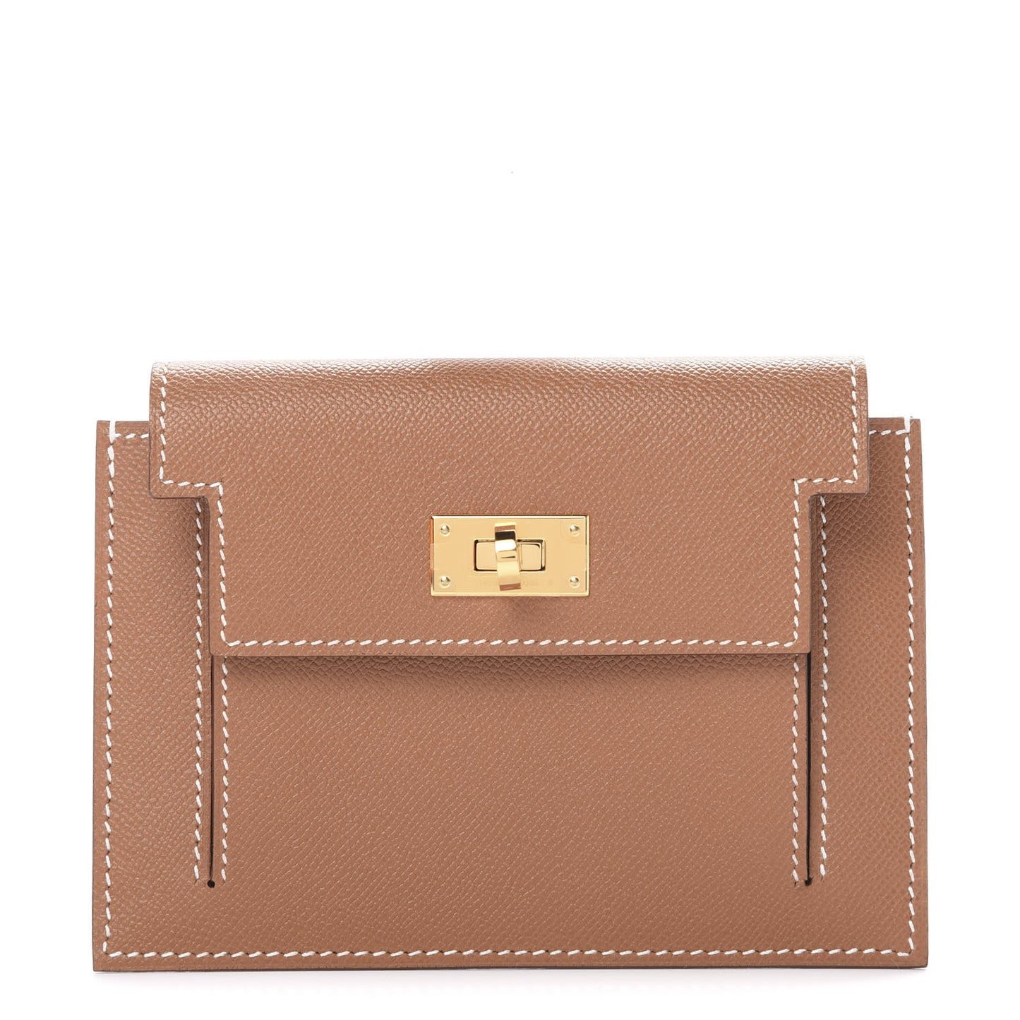 Epsom Kelly Pocket Compact Wallet Gold