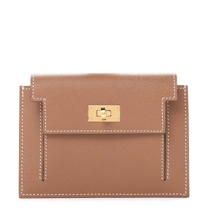 Hermes Epsom Kelly Pocket Compact Wallet Gold 1 of 7