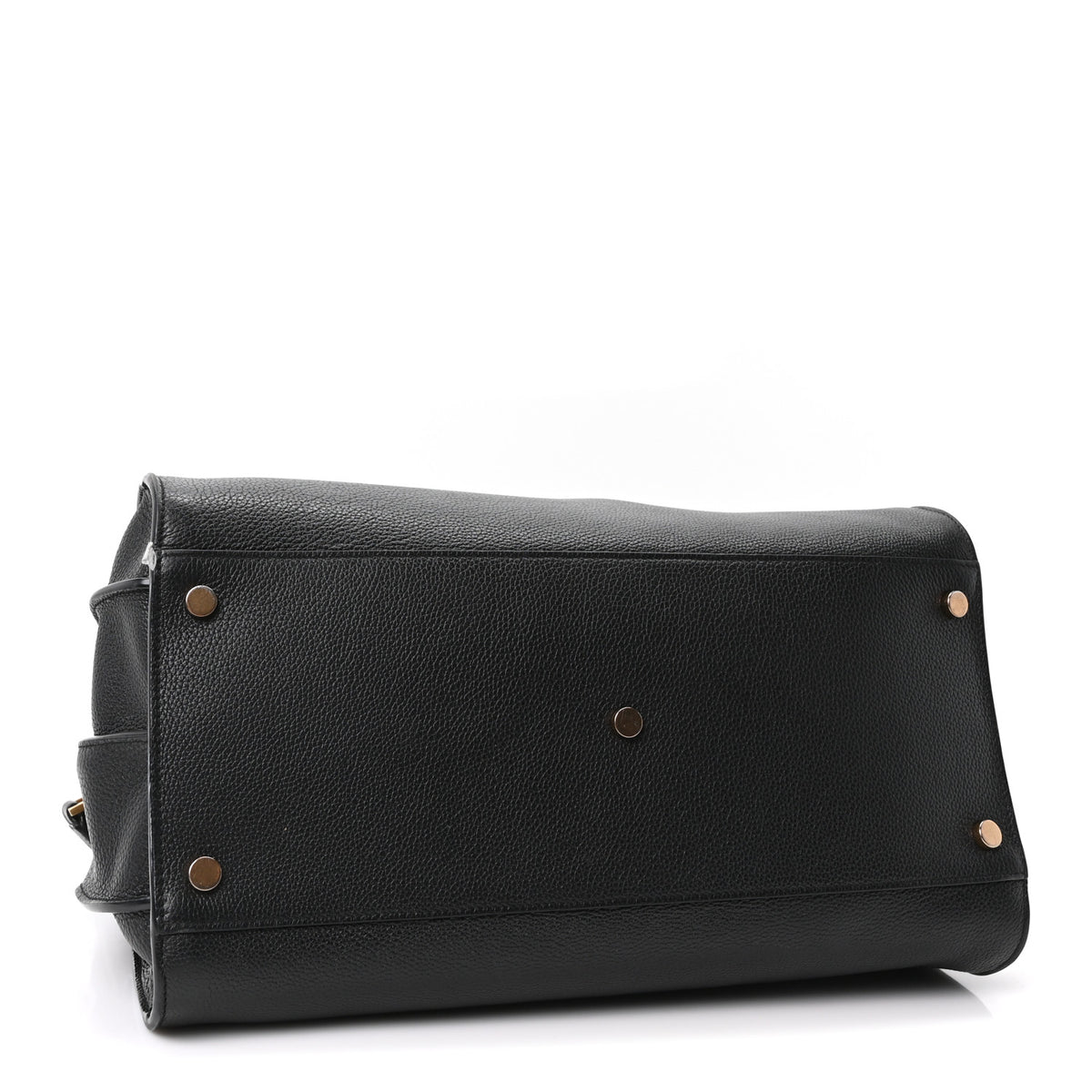 Grained Calfskin Large Souple Sac De Jour Black