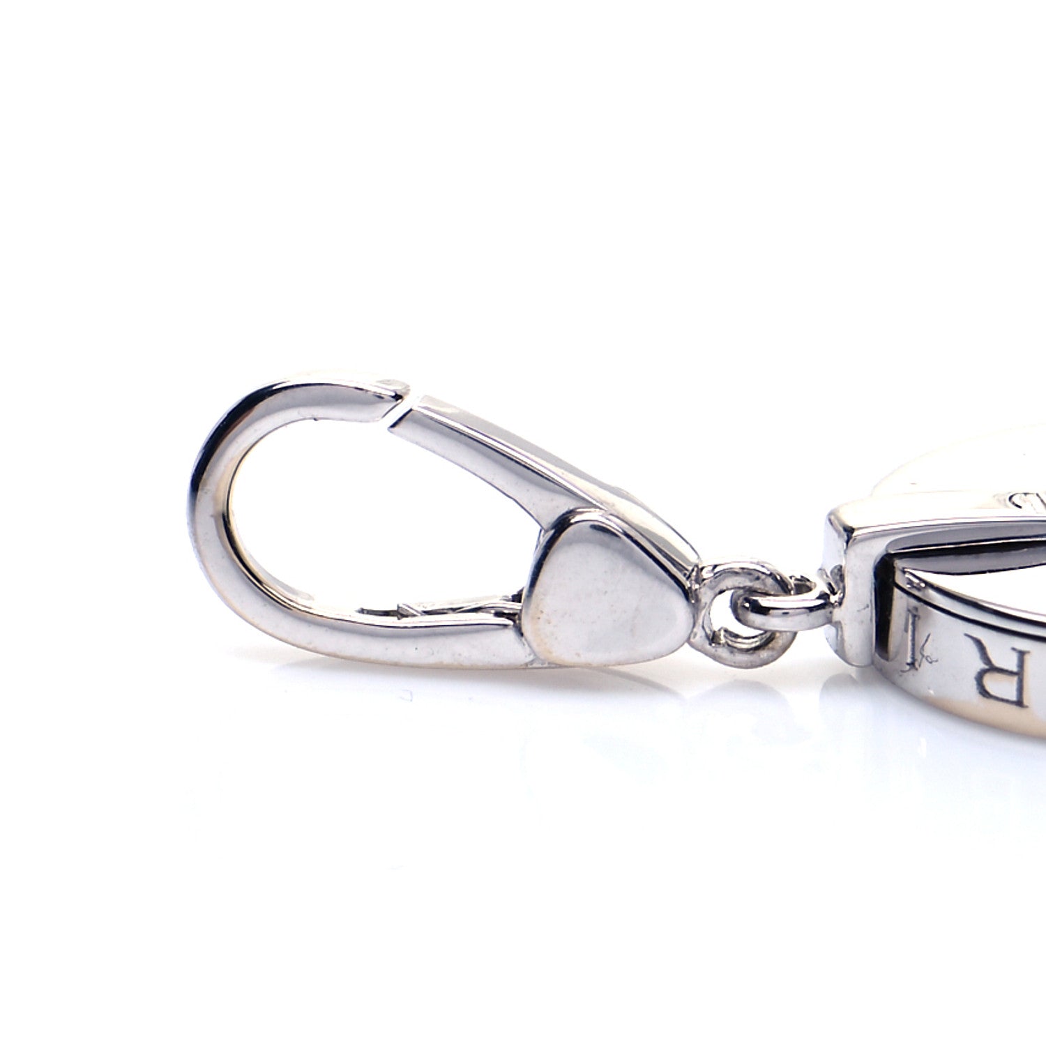Bulgari 18K White Gold Black Onyx Optical Charm Pendant 3 of 5