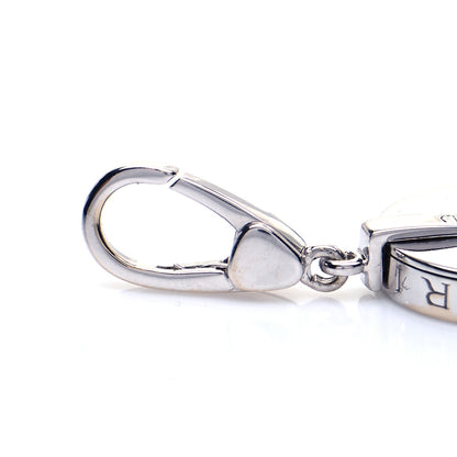 Bulgari 18K White Gold Black Onyx Optical Charm Pendant 3 of 5