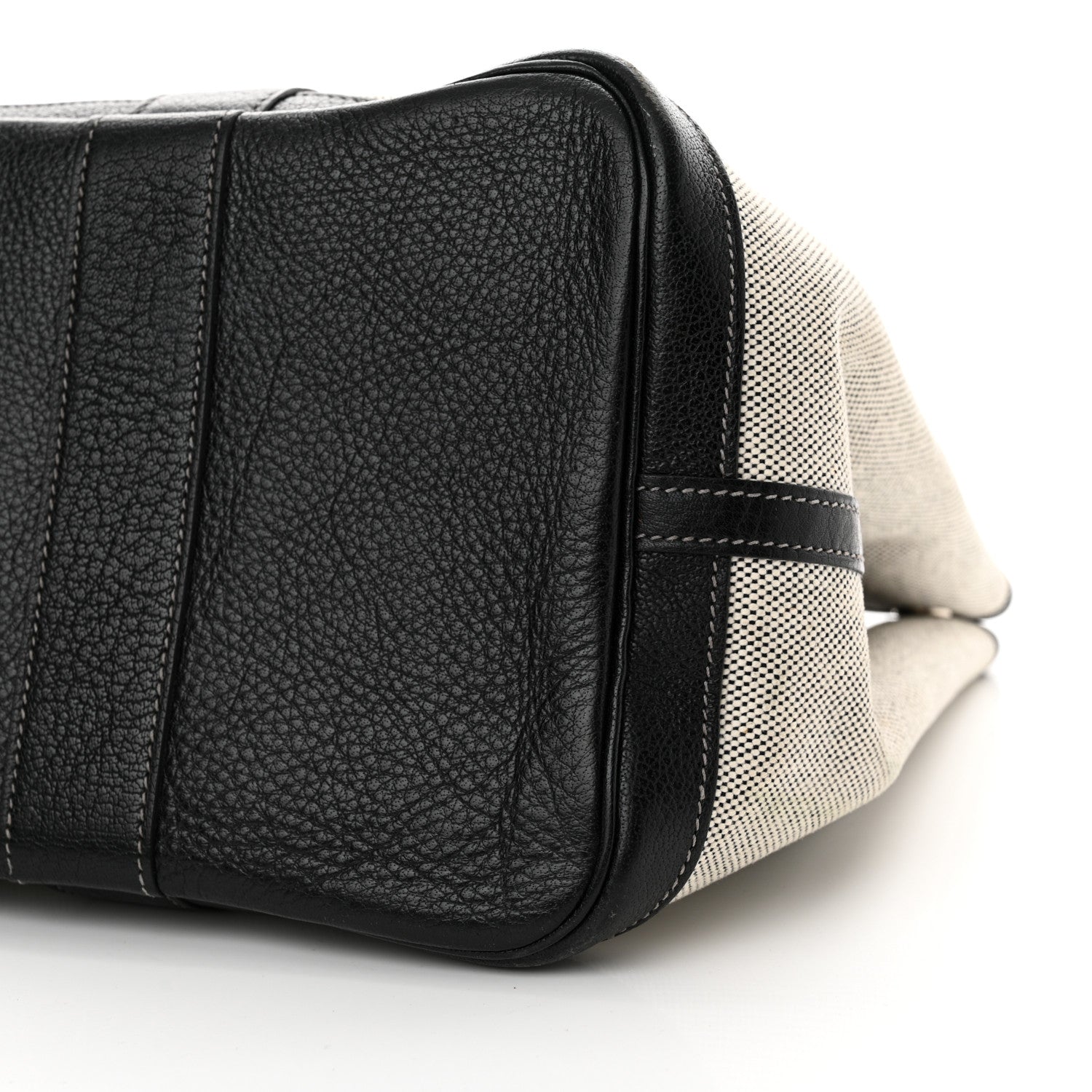 Hermes Toile Buffle Skipper Garden Party 36 MM Tote Black 9 of 16