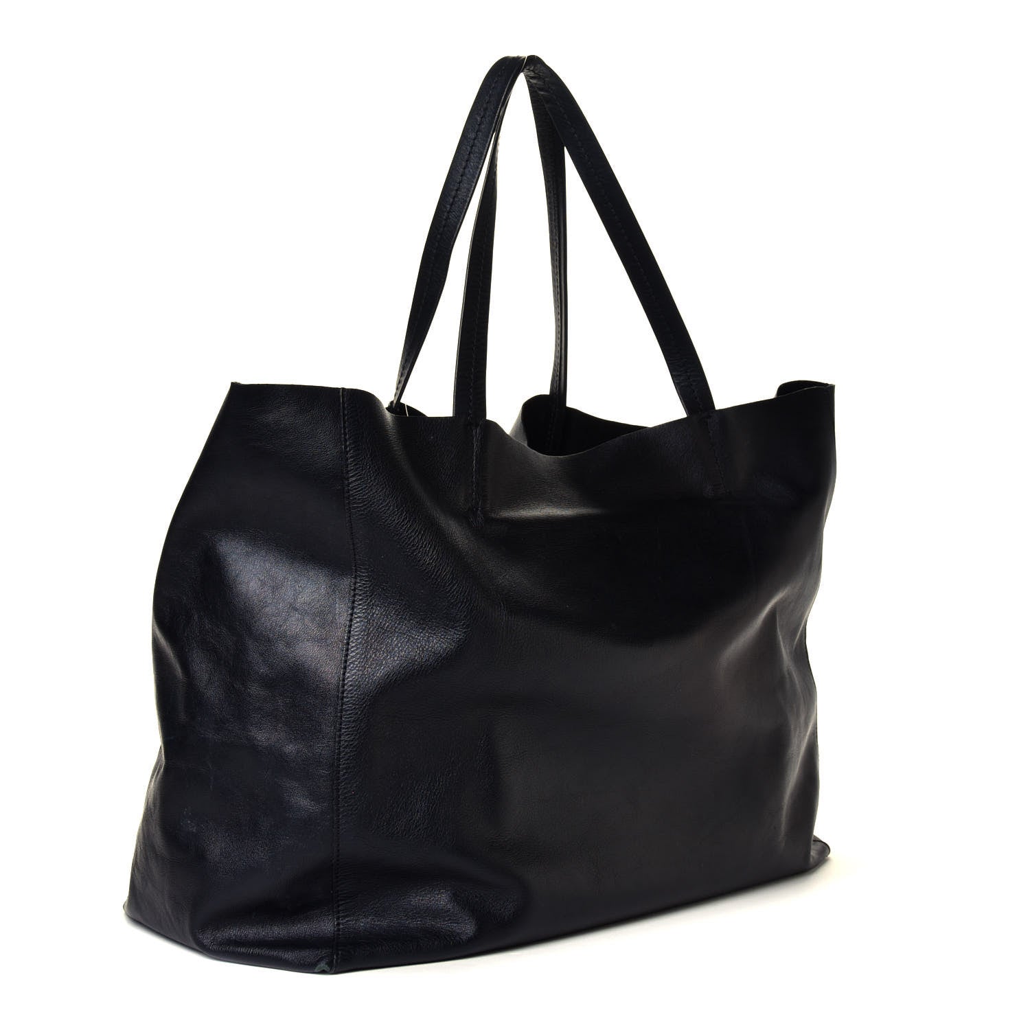 Celine Lambskin Horizontal Cabas Black 2 of 5